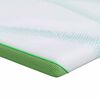 vidaXL Nadmadrac Bijela i zelena 100 x 200 cm Jakard tkanina
