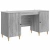 vidaXL Stol s policom Siva sonoma 142,5 x 50 x 75 cm Konstruirano drvo