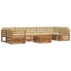 vidaXL Set vanjskih sofa 8 kom. Prirodna i bež