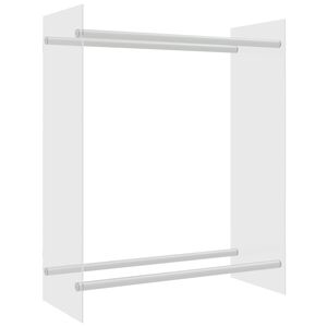 vidaXL Stalak za drva za ogrjev prozirni 80x35x100 cm kaljeno staklo