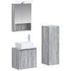 vidaXL Set namje&scaron;taja za kupaonicu 4 pcs Siva Sonoma