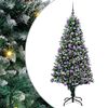 vidaXL Umjetno božićno drvce Zelena 180 cm PVC i Čelik i Plastika