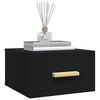 vidaXL Zidni noćni ormarići 2 kom Crna 35 x 35 x 20 cm