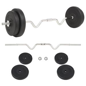 vidaXL Set dvoručnih utega 30 kg