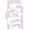 vidaXL Police za knjige Staro drvo 76 x 33 x 188,5 cm