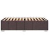 vidaXL Okvir za krevet bez madraca tamnosmeđi 90 x 190 cm od tkanine