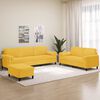 vidaXL 3-dijelni set sofa s jastucima žuti bar&scaron;unasti