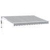 vidaXL Uvlačiva tenda antracit i bijela 3,5x2,5 m tkanina i aluminij