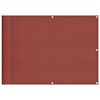 vidaXL Balkonska pregrada Terakota 75x800 cm 100% poliester Oxford