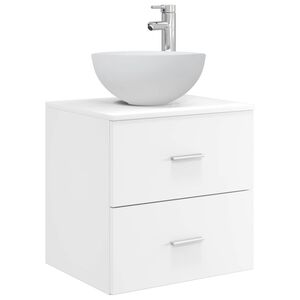 vidaXL Umivaonik s montiranjem na zid Bijela 49,5 x 35 x 63 cm