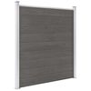 vidaXL Vrtna ograda WPC 180 x 186 cm siva