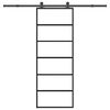 vidaXL Klizna vrata s priborom 76 x 205 cm od ESG stakla i aluminija