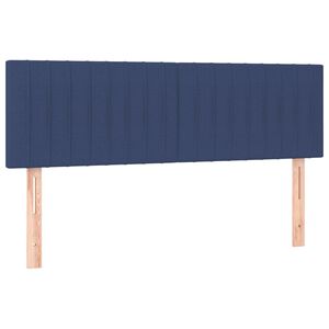 vidaXL Uzglavlja plava 144x5x78/88 cm od tkanine
