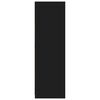 vidaXL Cabinet s ladicama Crna 79,5 x 49 x 156 cm Konstrukcijsko drvo