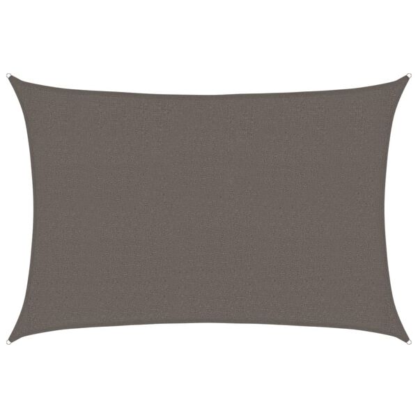 vidaXL Jedro za za&scaron;titu od sunca 160 g/m&sup2; antracit 2,5 x 4 m HDPE