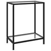 vidaXL Konzolni stol prozirni 60 x 35 x 75 cm od kaljenog stakla