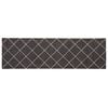 vidaXL Kuhinjski Tepih Antracit karirani 150 x 45 cm 100% poliamid
