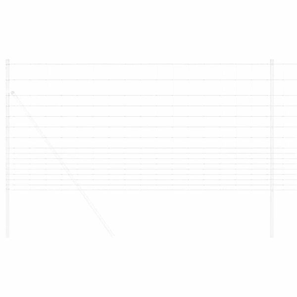 vidaXL Ograda za pašnjake Srebrno 25 x 1,2 m Pocinčani čelik