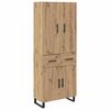 vidaXL Highboard 2 kom. Umjetnički hrast 69,5 x 34 x 180 cm