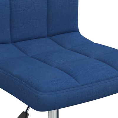 vidaXL Okretne blagovaonske stolice od tkanine 6 kom plave