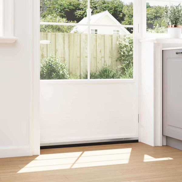 vidaXL Držač četke za vrata 2 pcs Srebrno 100 cm Aluminijski legura