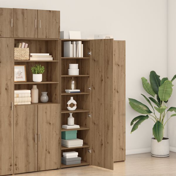 vidaXL Highboard 2 pcs Umjetnički hrast 50 x 42,5 x 185 cm