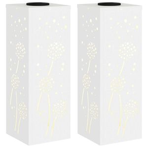 vidaXL Solarna LED svjetlost za stazu 2 kom. Topla bijela