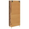 vidaXL Highboard Zidne Staro drvo 69,5 x 34 x 180 cm Konstruirano drvo