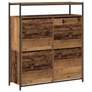vidaXL Ormar za cipele 100 x 34 x 112 cm Konstruirano drvo Staro drvo