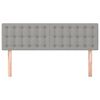 vidaXL Uzglavlja 2 kom svjetlosiva 72 x 5 x 78/88 cm od tkanine