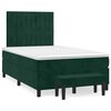 vidaXL Box spring krevet s madracem tamnozeleni 120x200 cm bar&scaron;unasti