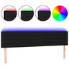 vidaXL LED uzglavlje crno 160x5x78/88 cm od tkanine