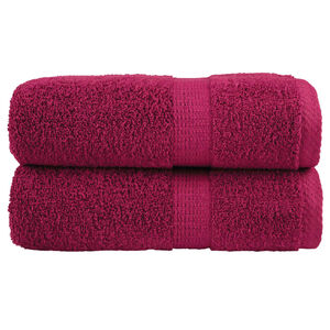 vidaXL Premium ručnici za pranje SOLUND 2 kom. bordo 30x30 cm 600 g/m&sup2;