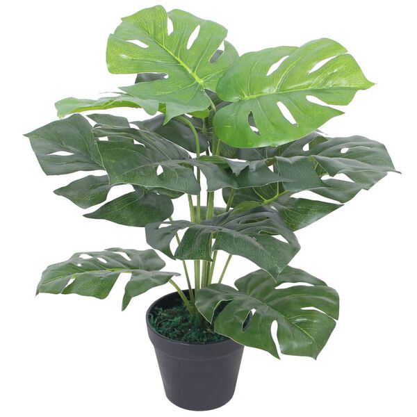 vidaXL Umjetna Biljka Monstera s Posudom 45 cm Zelena