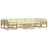 vidaXL Set vanjskih sofa 6 kom. Bijela i krem
