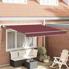 vidaXL Tenda na ručno uvlačenje bordo 300 x 250 cm