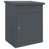 vidaXL Sandučić za pakete s pohranom Antracit 47,5 x 38 x 59 cm Čelik