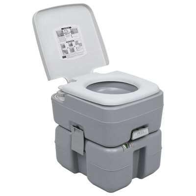 vidaXL Set prijenosnog toaleta za kampiranje i stalka za pranje ruku