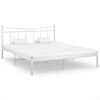 vidaXL Okvir za krevet bijeli metalni 160 x 200 cm