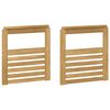 vidaXL Modul naslona za ruke 2 pcs Bijela 59 x 6 x 61 cm