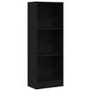 vidaXL Polica za knjige crni hrast 40x24x109 cm Inženirsko drvo