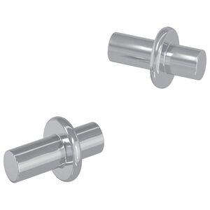 vidaXL Polica Kuka 2 kom. Srebrno 8,6 x 8,6 x 14,6 mm Čelik