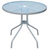 vidaXL Bistro stol od čelika sivi 80 x 71 cm