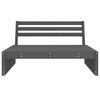 vidaXL Srednja vrtna sofa siva 120 x 80 cm od masivne borovine