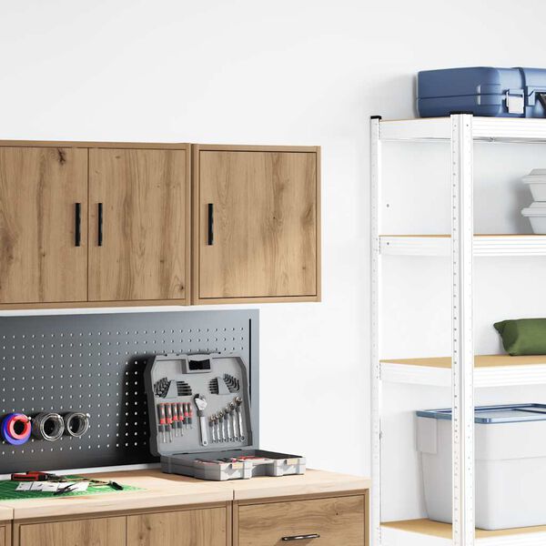 vidaXL Garažni zidni ormarić Artisan hrast izrađen od drveta