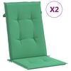vidaXL Jastuci za vrtne stolice 2 kom zeleni 120x50x3 cm od tkanine