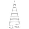 vidaXL Metalno ukrasno božićno drvce crno 210 cm