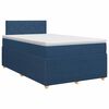 vidaXL Boxspring krevet s madracem Plava 120 x 200 cm Tkanina