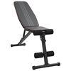 vidaXL Klupa za težine Crna 131 x 41 x 110 cm Čelik s prahom premazan