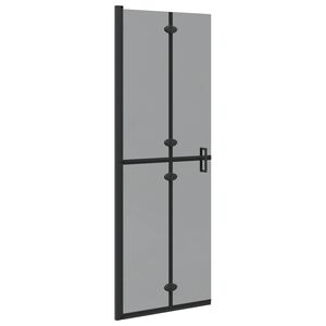 vidaXL Walk-In zid za tu&scaron;iranje Crna 70 x 6,5 x 190 cm